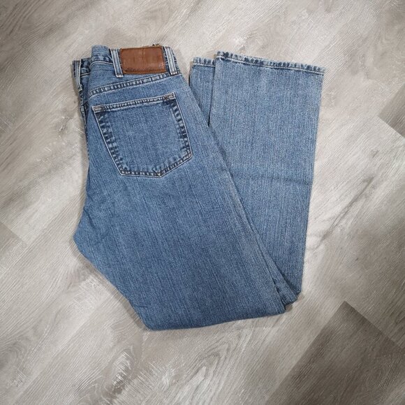 Eddie Bauer Men's Medium Wash Size 36/34 Straight Fit Blue Jeans - Picture 9 of 16